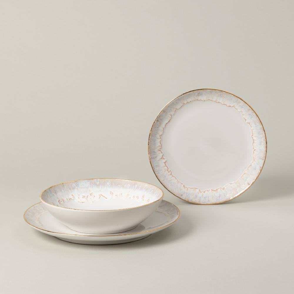 Costa Nova 12-piece Dinnerware Set With Soup / Pasta Bowl Taormina Casafina By COSTA NOVA