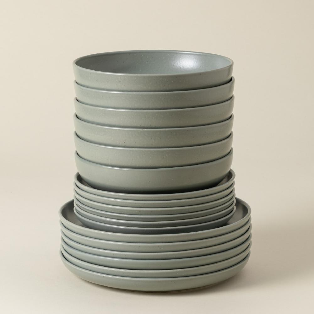 Costa Nova 18-piece Dinnerware Set With Pasta Plate Pacifica Casafina By COSTA NOVA