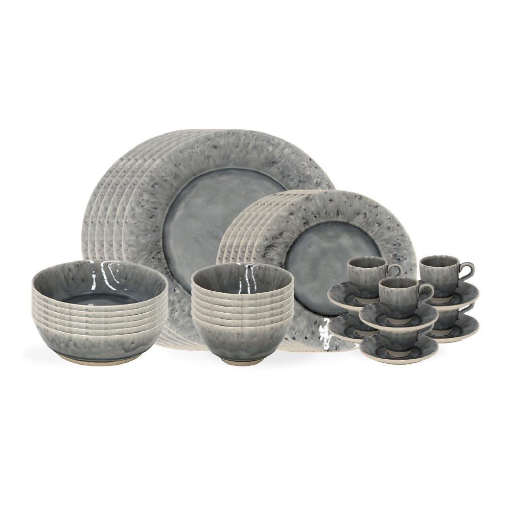 costa nova 30-piece Dinnerware Set with Coffee Cup Madeira
