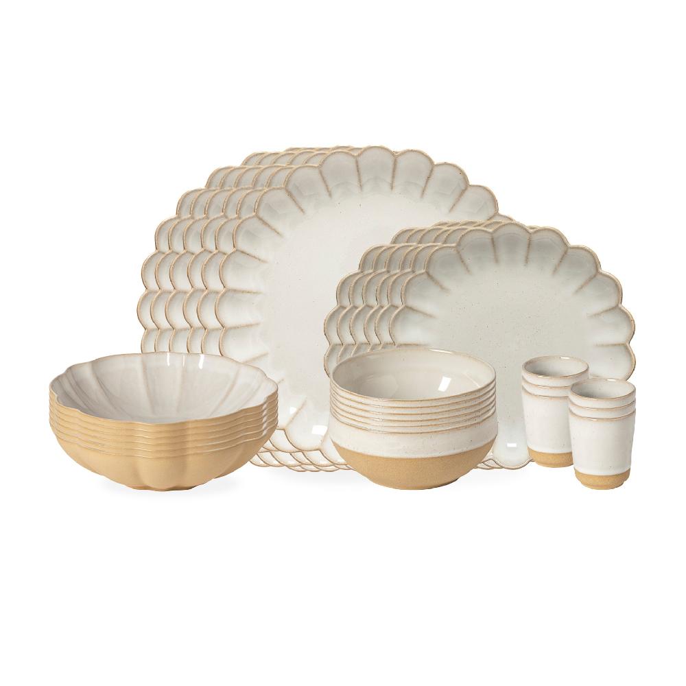 costa nova 30-piece Dinnerware Set with Coffee Cup Marrakesh