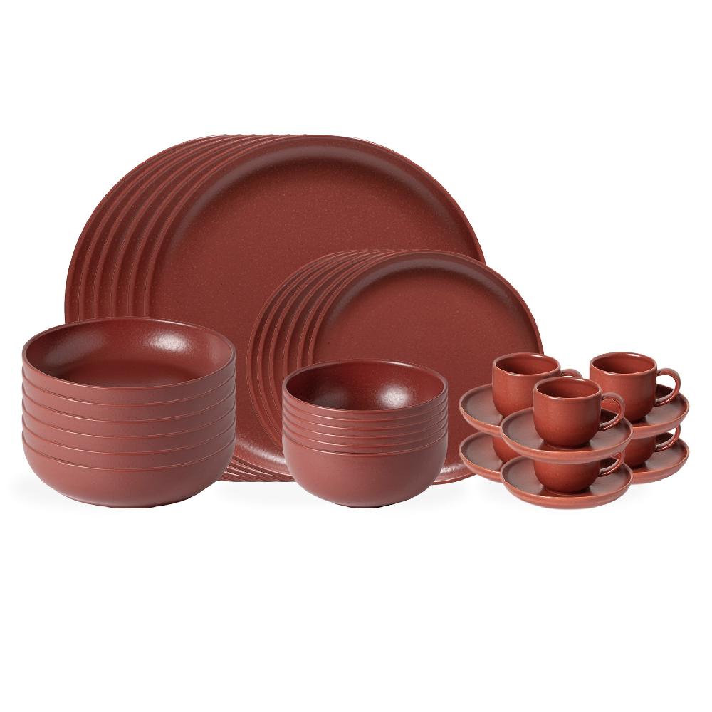 costa nova 30-piece Dinnerware Set with Coffee Cup Pacifica by Casafina