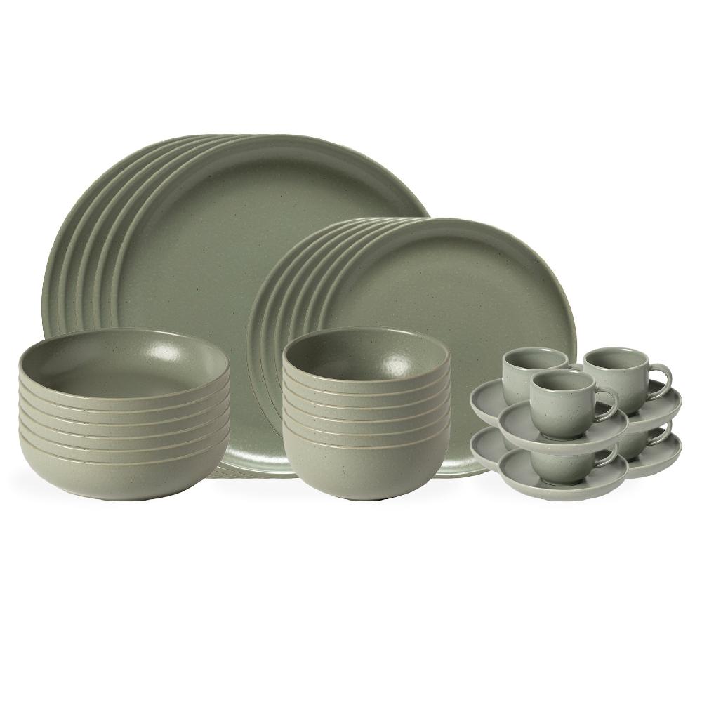costa nova 30-piece Dinnerware Set with Coffee Cup Pacifica by Casafina