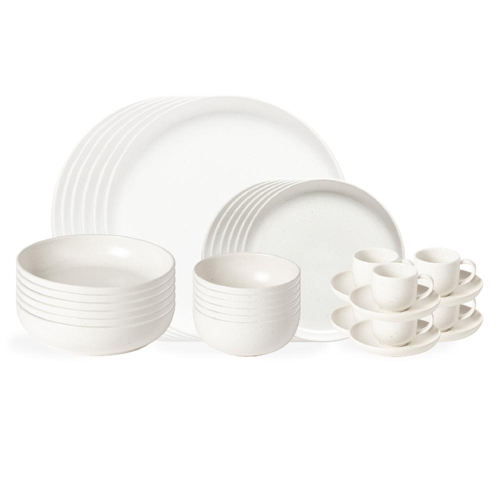 costa nova 30-piece Dinnerware Set with Coffee Cup Pacifica by Casafina