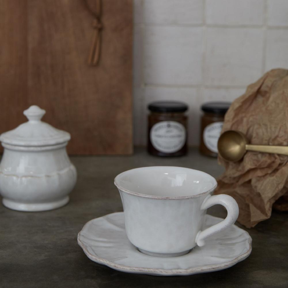 costa nova Coffee Cup and Saucer Impressions Casafina by COSTA NOVA