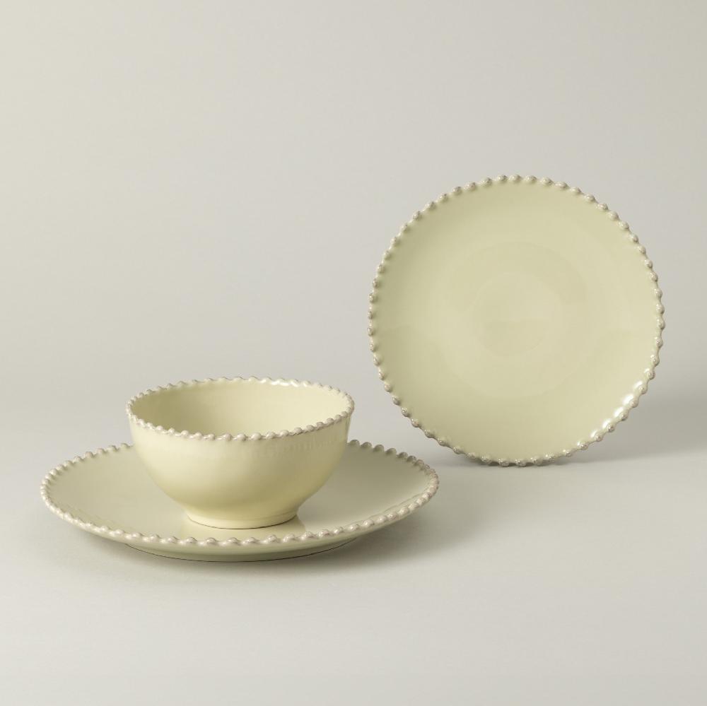 Costa Nova 12-piece Dinnerware Set With Bowl Pearl