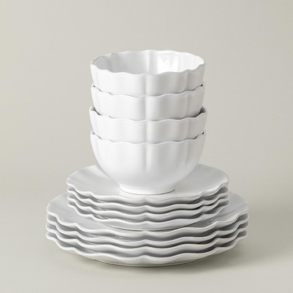 costa nova 12-piece Dinnerware Set with Bowl Rosa