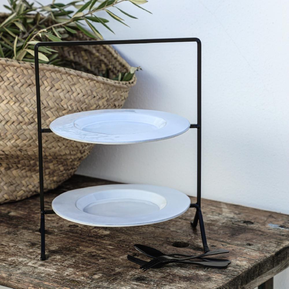 Costa Nova 2 Round Stage Metallic Holder Plano