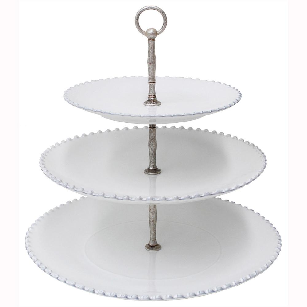 Costa Nova 3-Stage Centerpiece Pearl