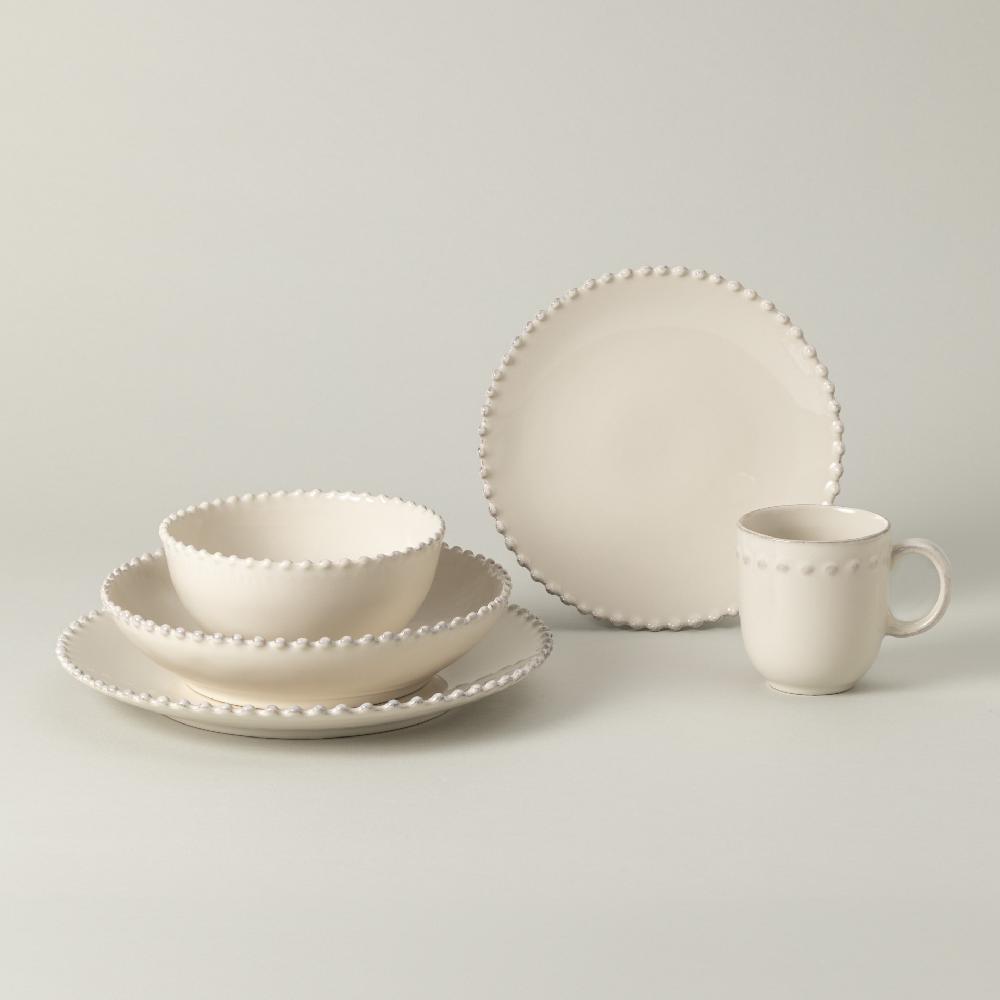 Costa Nova 30-piece Dinnerware Set With Mug Pearl