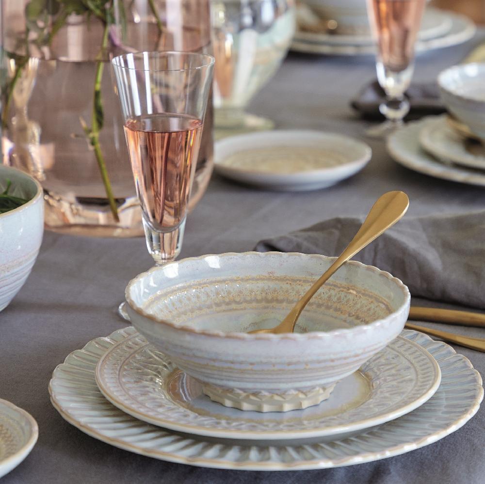 Costa Nova 4-piece Dinnerware Set Cristal Cristal