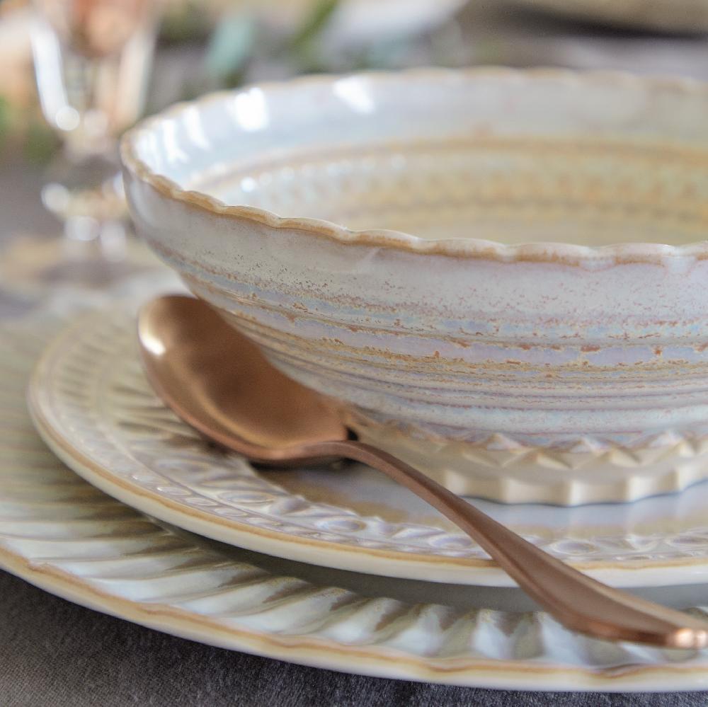 Costa Nova 4-piece Dinnerware Set Cristal Cristal