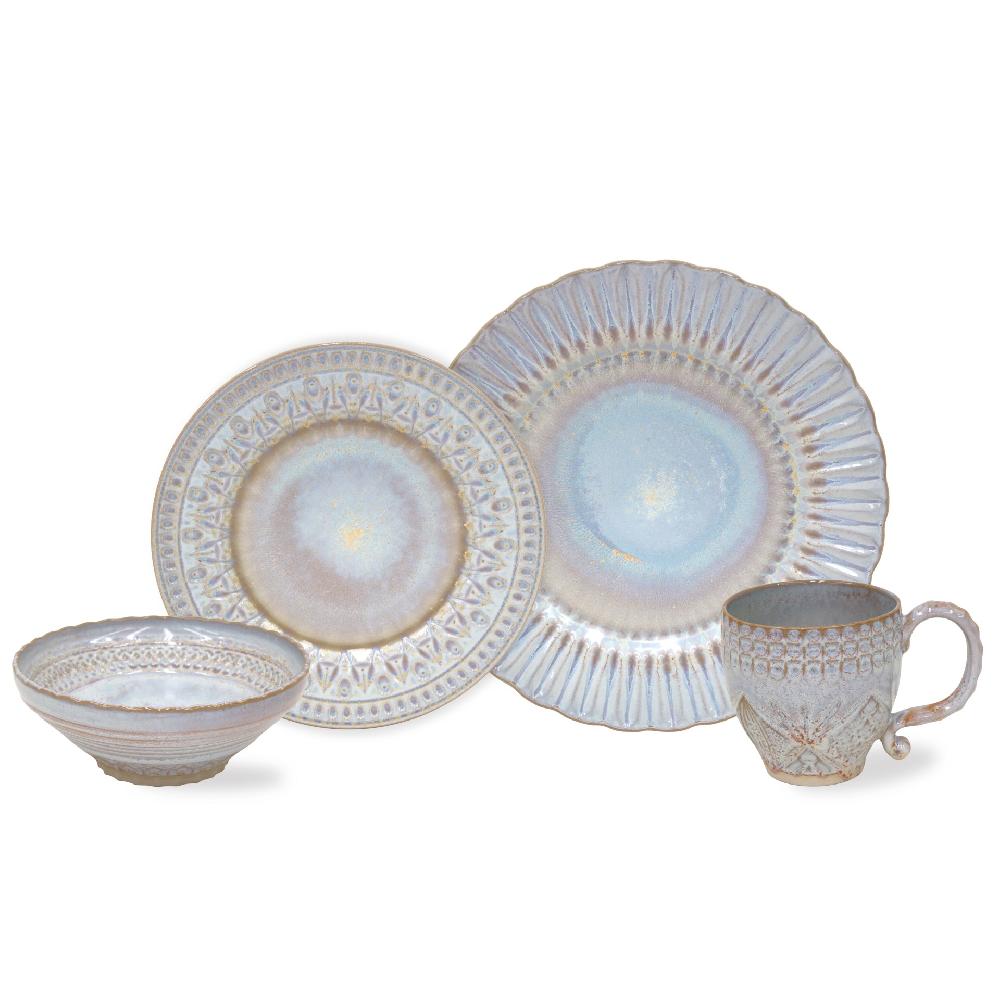 costa nova 4-piece Dinnerware Set Cristal Cristal