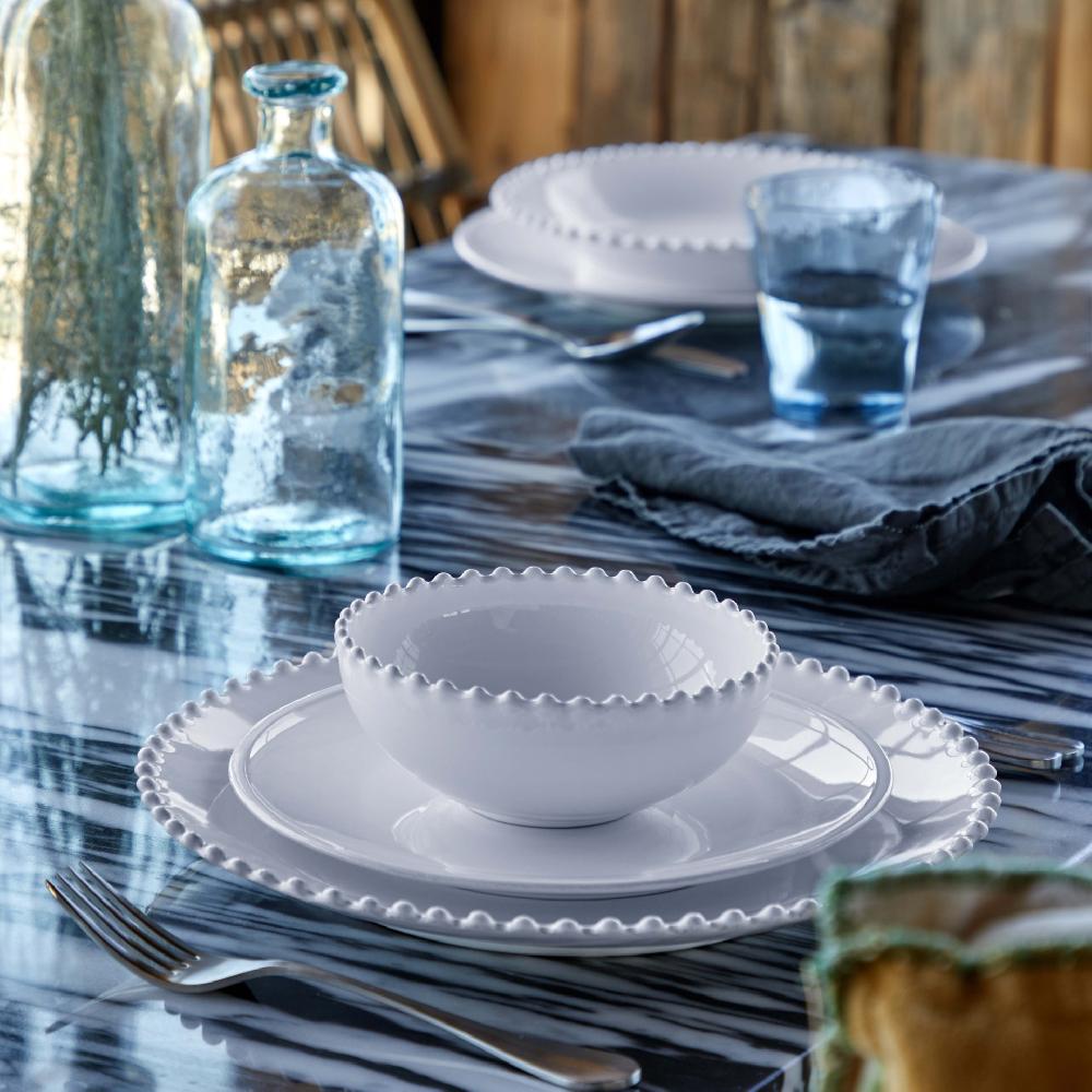 Costa Nova 4-piece Dinnerware Set Pearl & Rosa