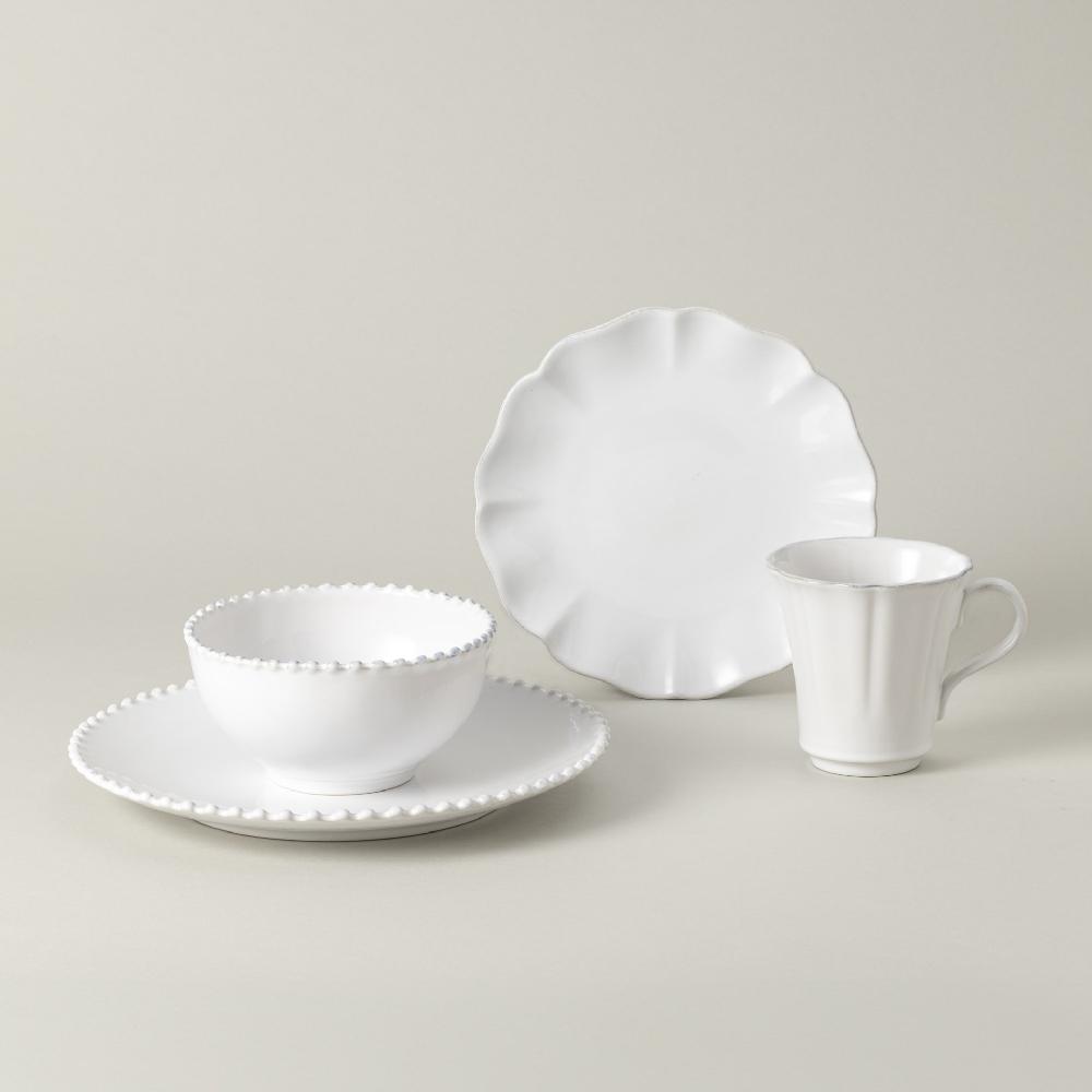 costa nova 4-piece Dinnerware Set Pearl & Rosa