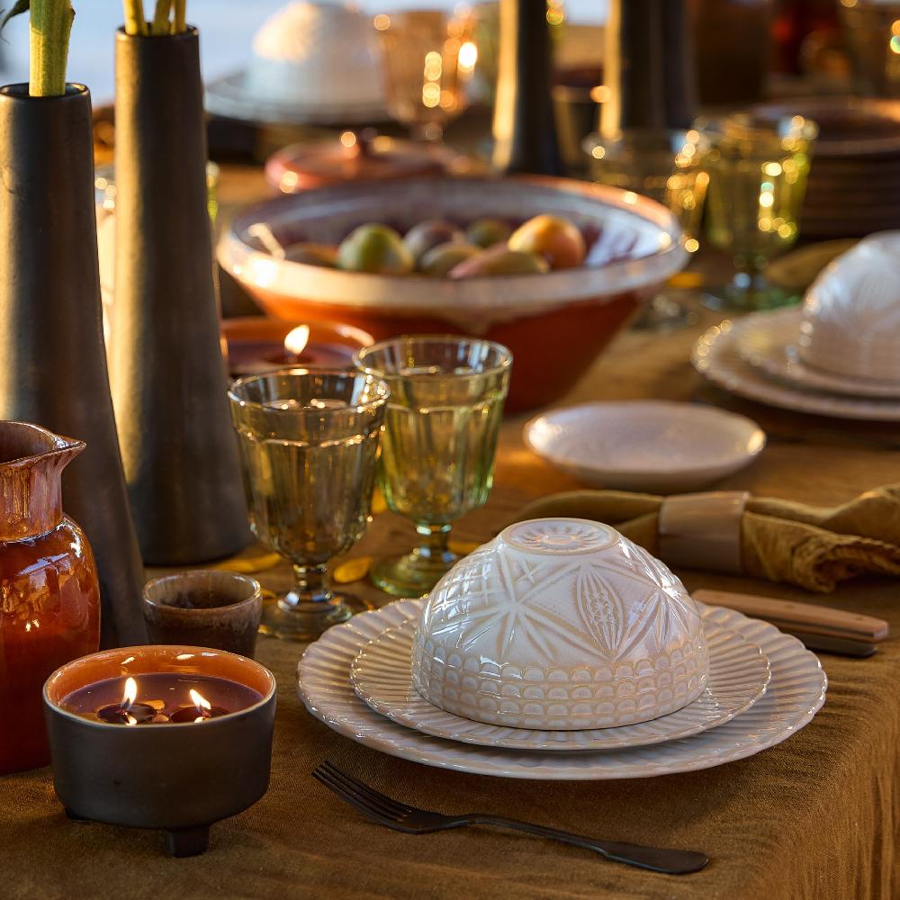 Costa Nova Dinner Plate Cristal