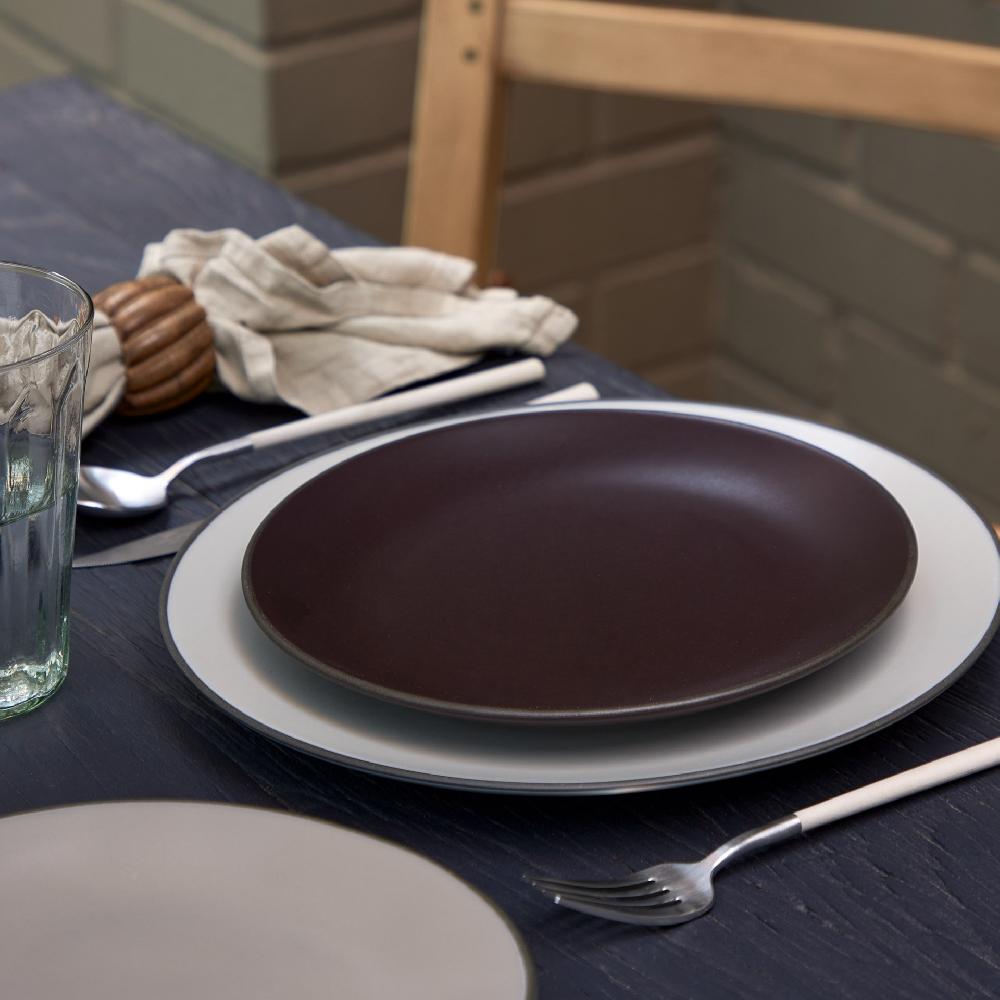 Costa Nova Dinner Plate Stacked Organic