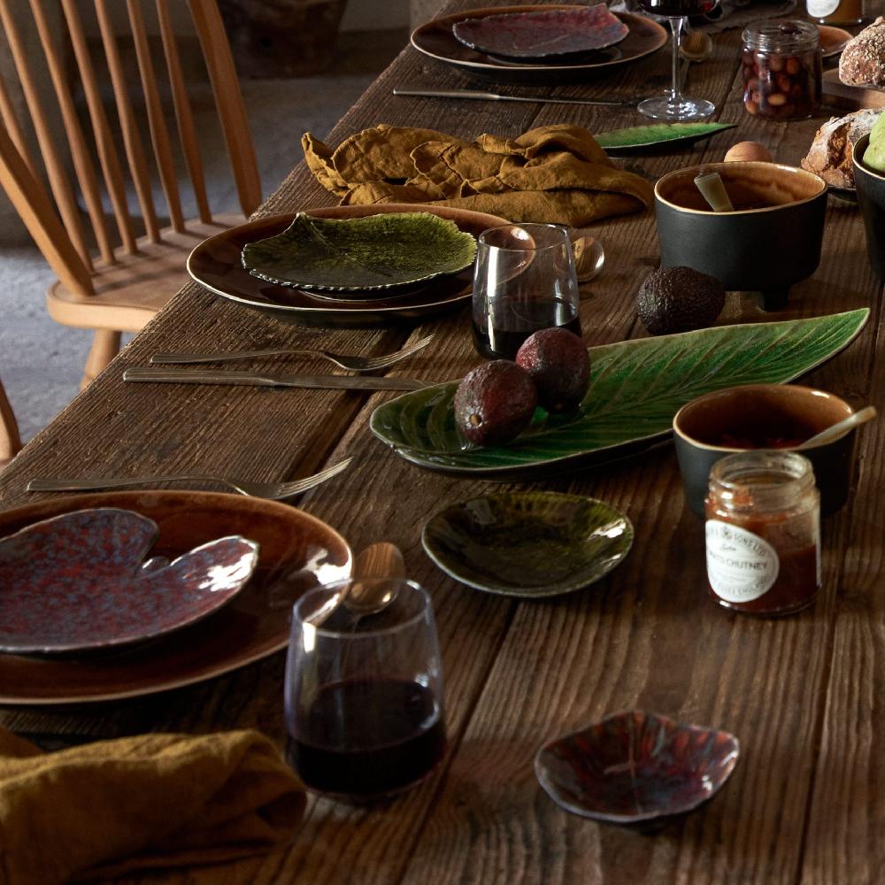 Costa Nova Dip Dish Leaf Riviera