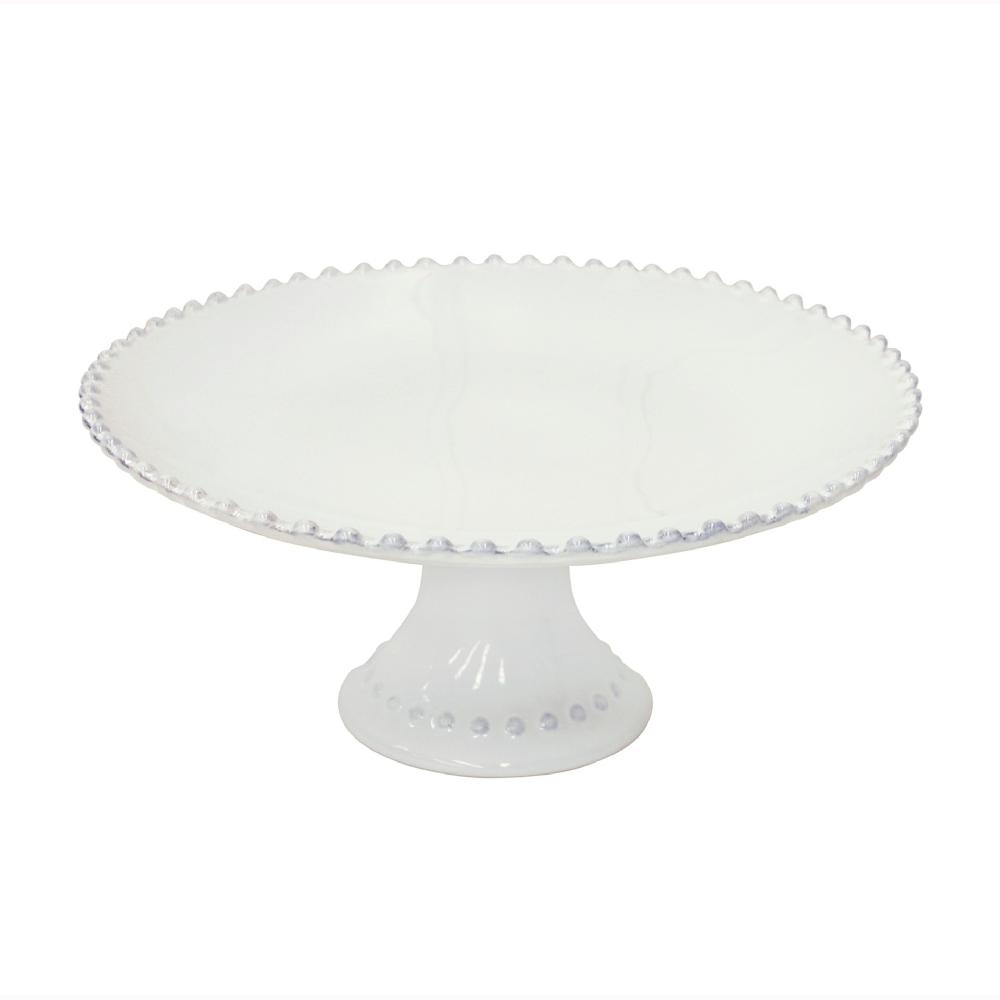 Costa Nova Footed Plate Pearl