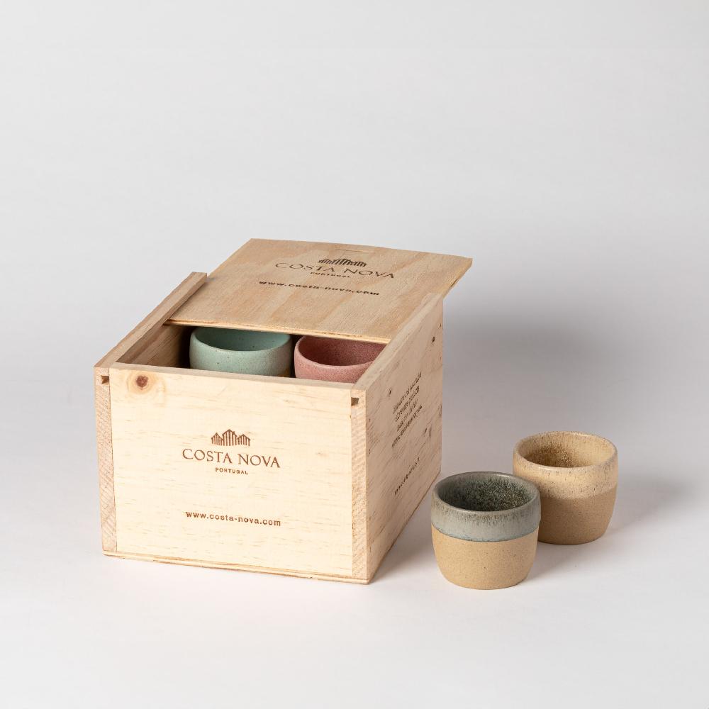 costa nova Gift Box 8 Espresso Cups Arenito