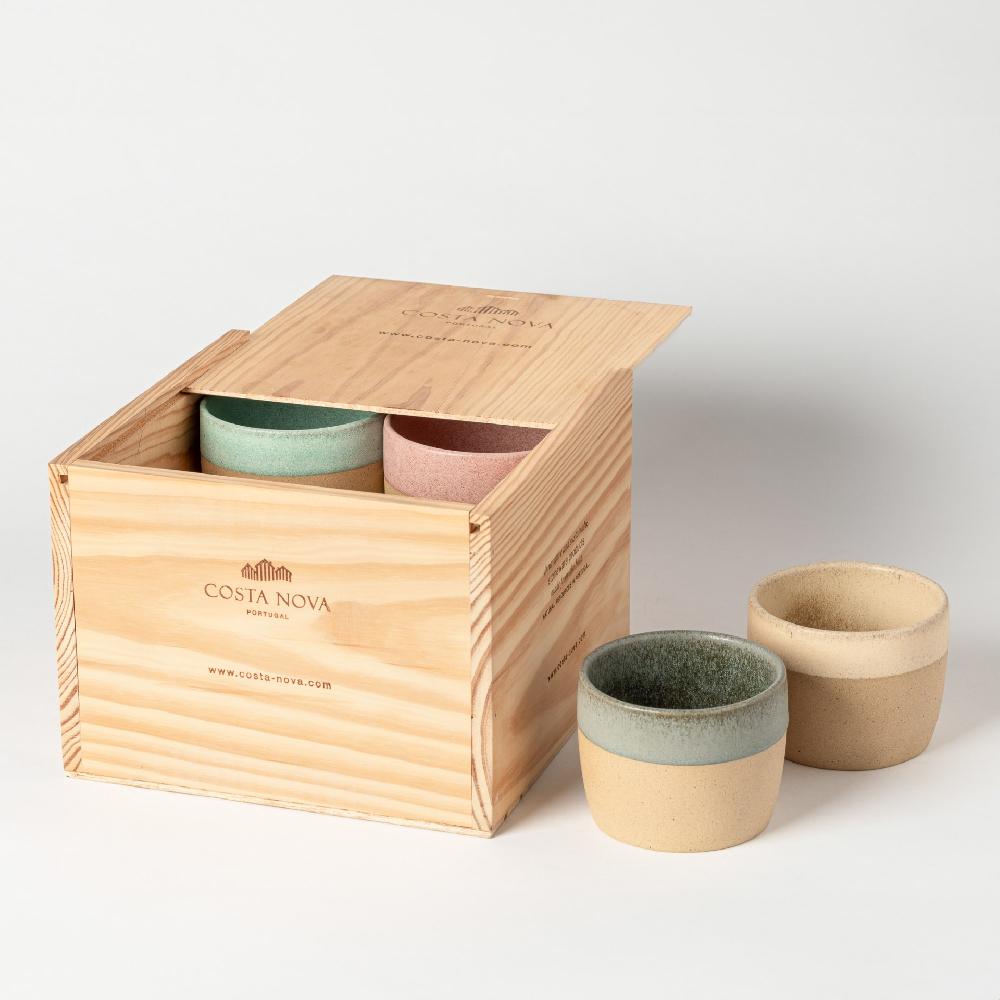 costa nova Gift Box 8 Lungo Cups Arenito