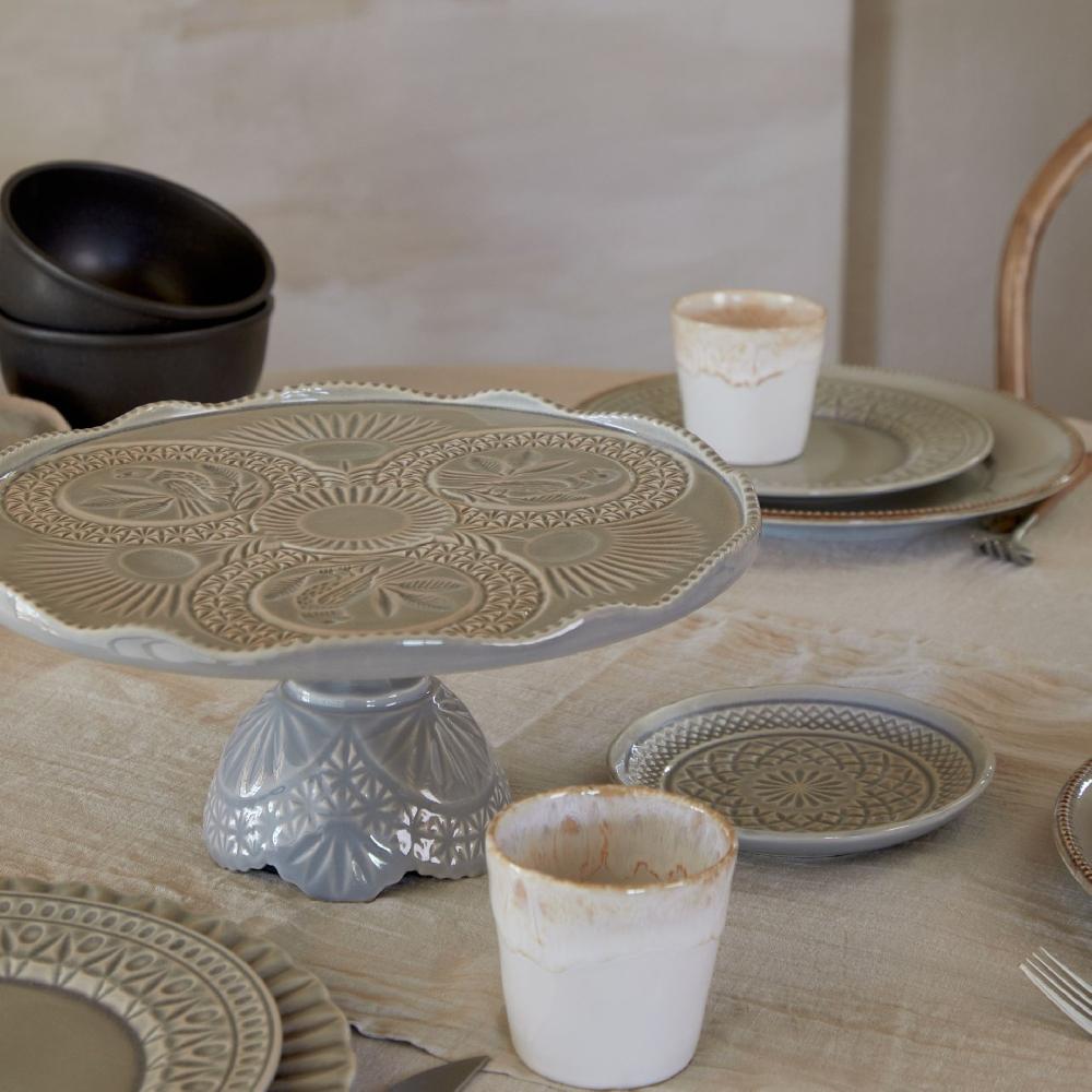 Costa Nova Gift Footed Plate Cristal