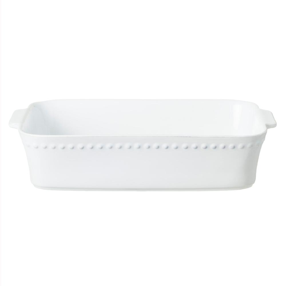 costa nova Large Rectangular Baker Pearl