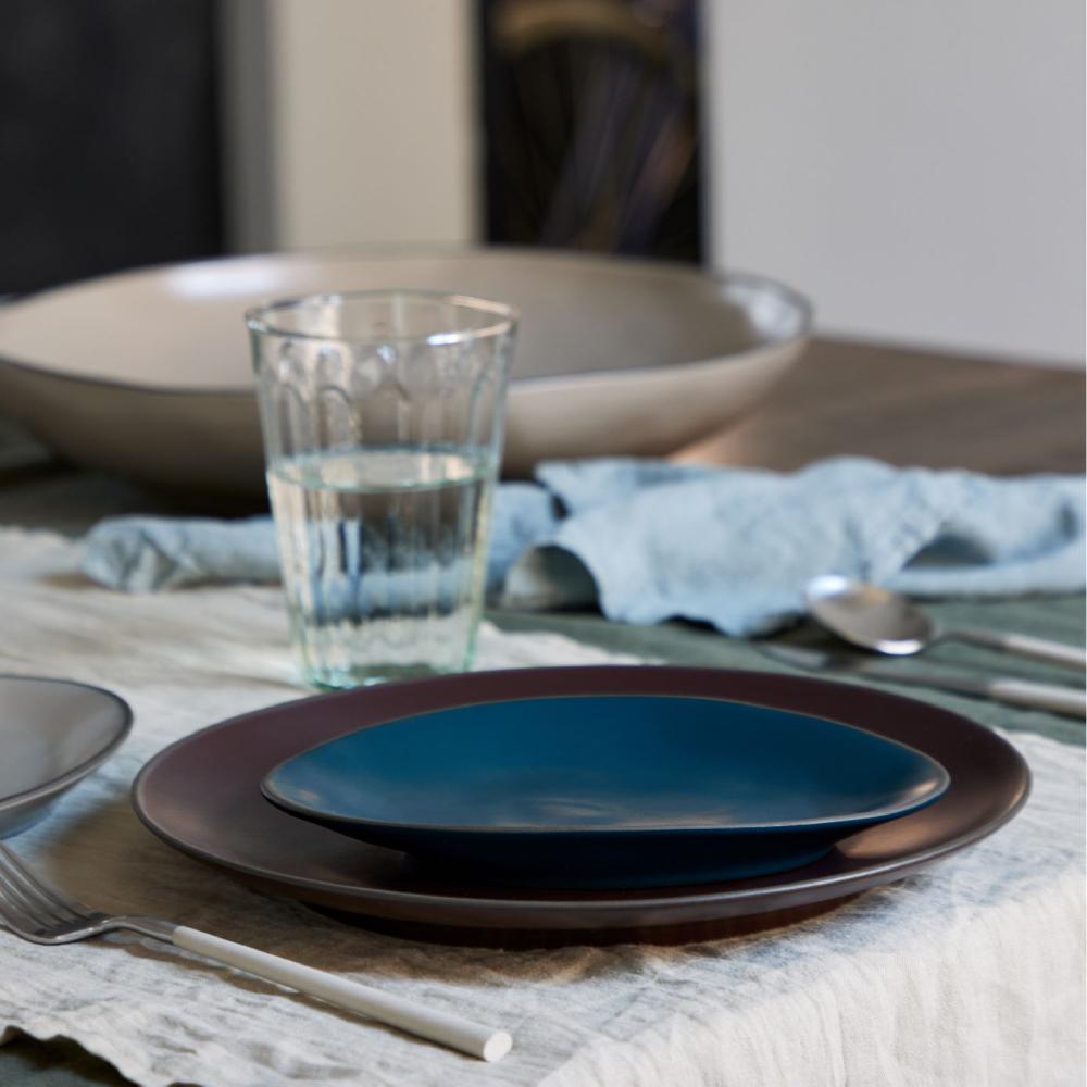 Costa Nova Oval Plate Stacked Organic