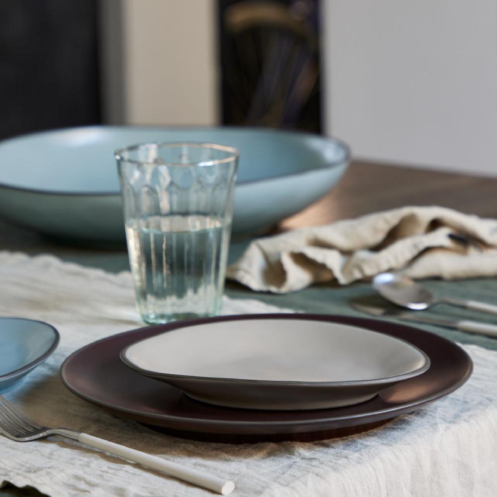 Costa Nova Oval Plate Stacked Organic