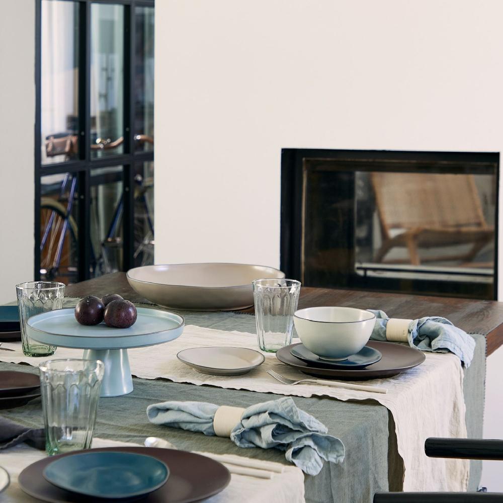 Costa Nova Oval Plate Stacked Organic