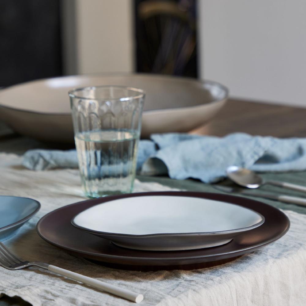 Costa Nova Oval Plate Stacked Organic