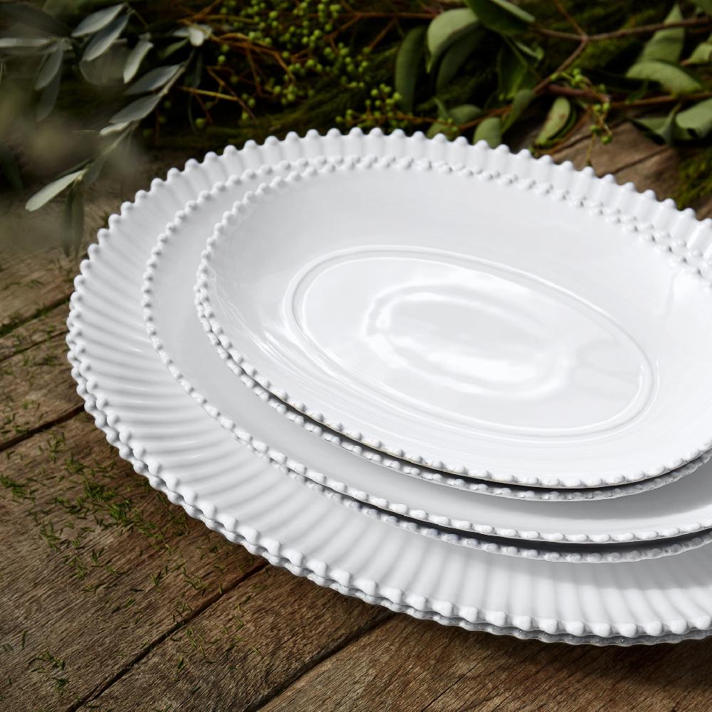 Costa Nova Oval Platter Pearl