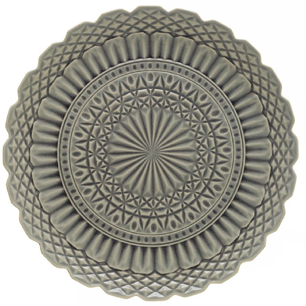 costa nova Round Platter Cristal