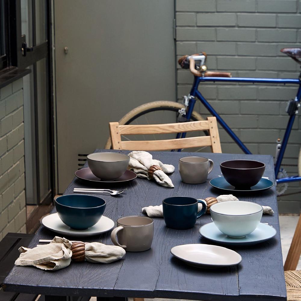 Costa Nova Salad Plate Stacked Organic