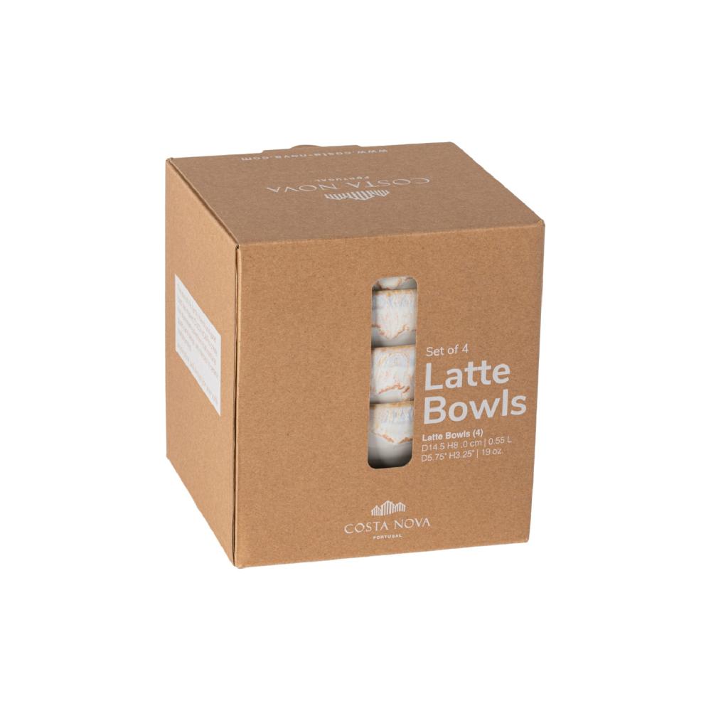 Costa Nova Set 4 Bowls Latte Bowls