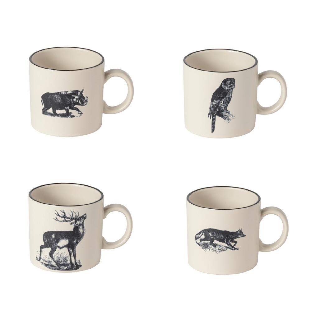 Costa Nova Set 4 Mugs Fauna - Elements