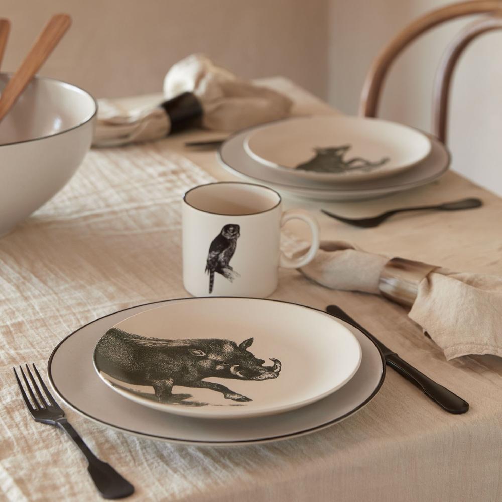 Costa Nova Set 4 Salad Plates Fauna - Elements