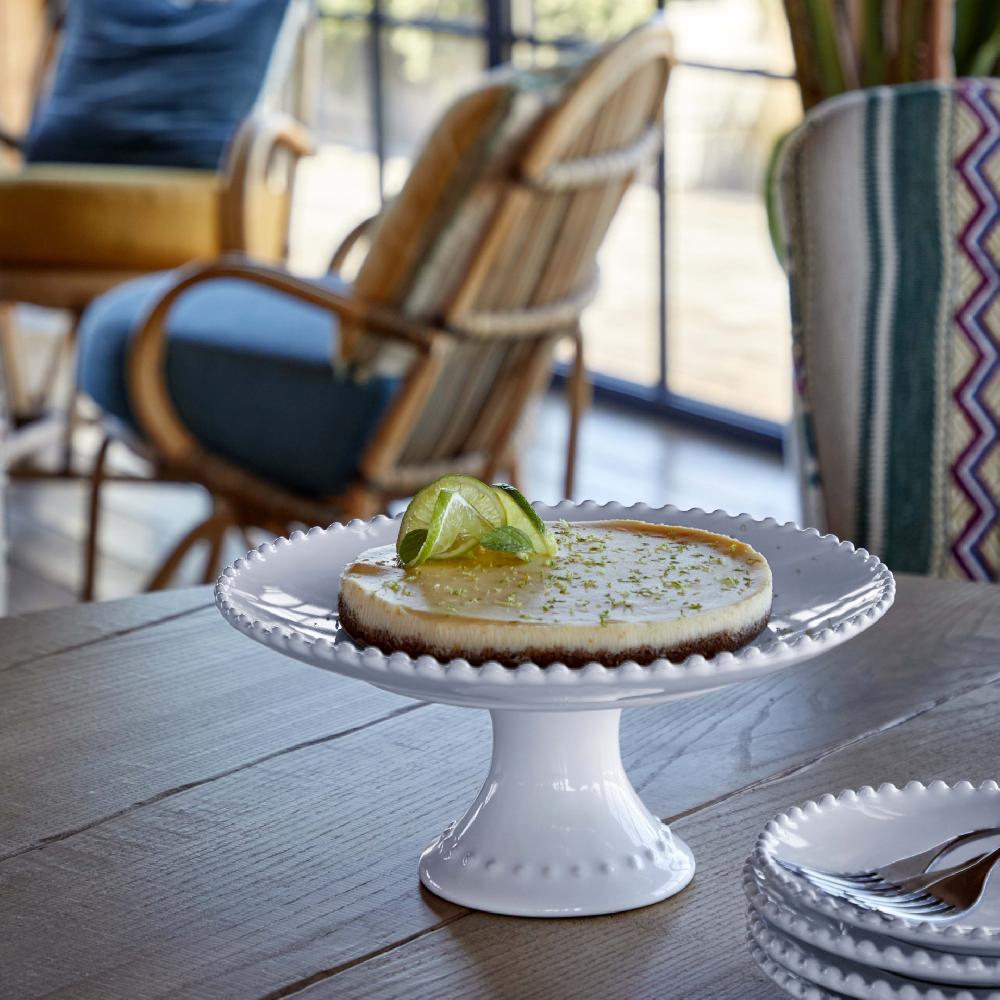 costa nova Small Footed Plate Pearl