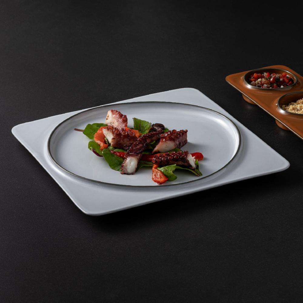 Costa Nova Square Plate / Tray Âmbar