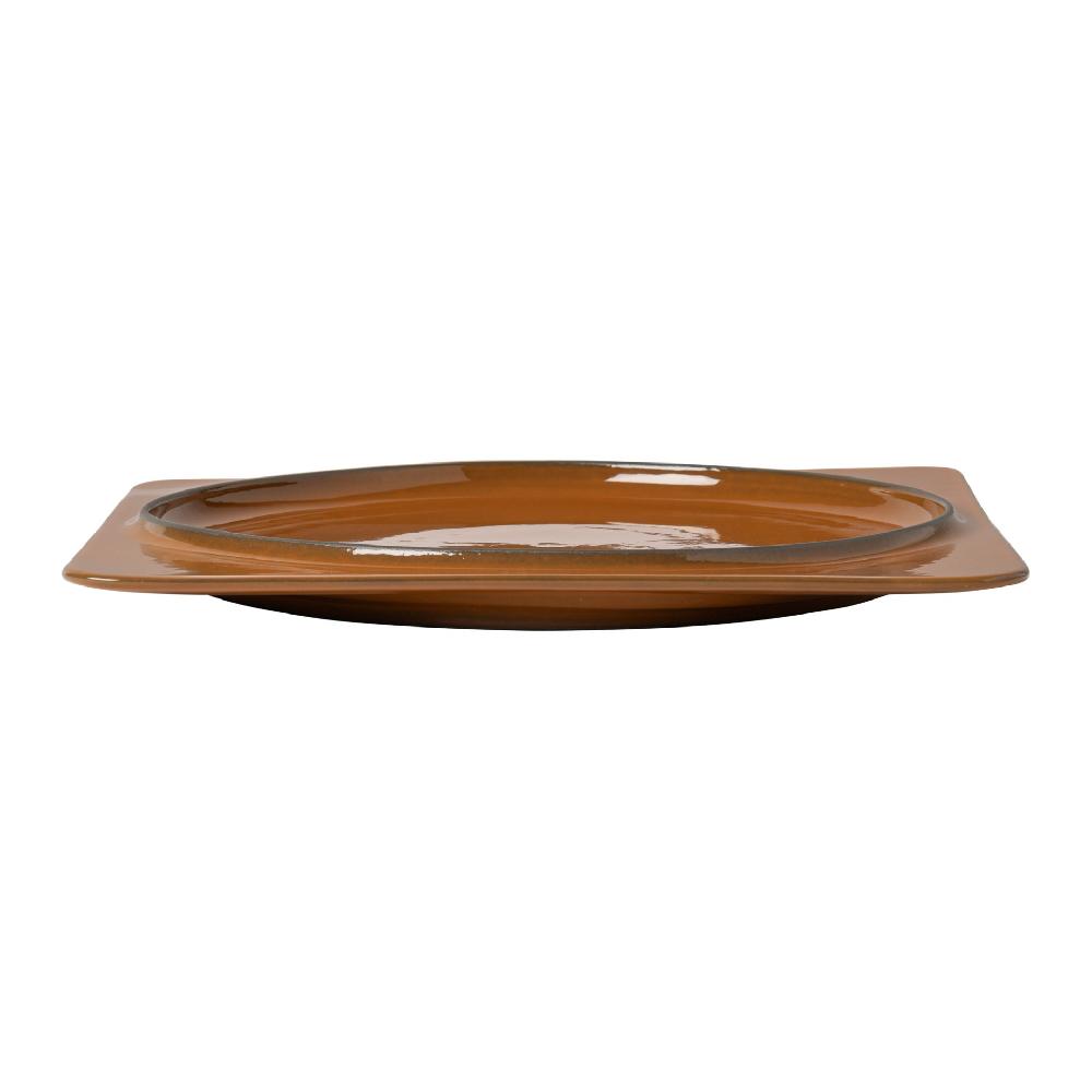 Costa Nova Square Plate / Tray Âmbar