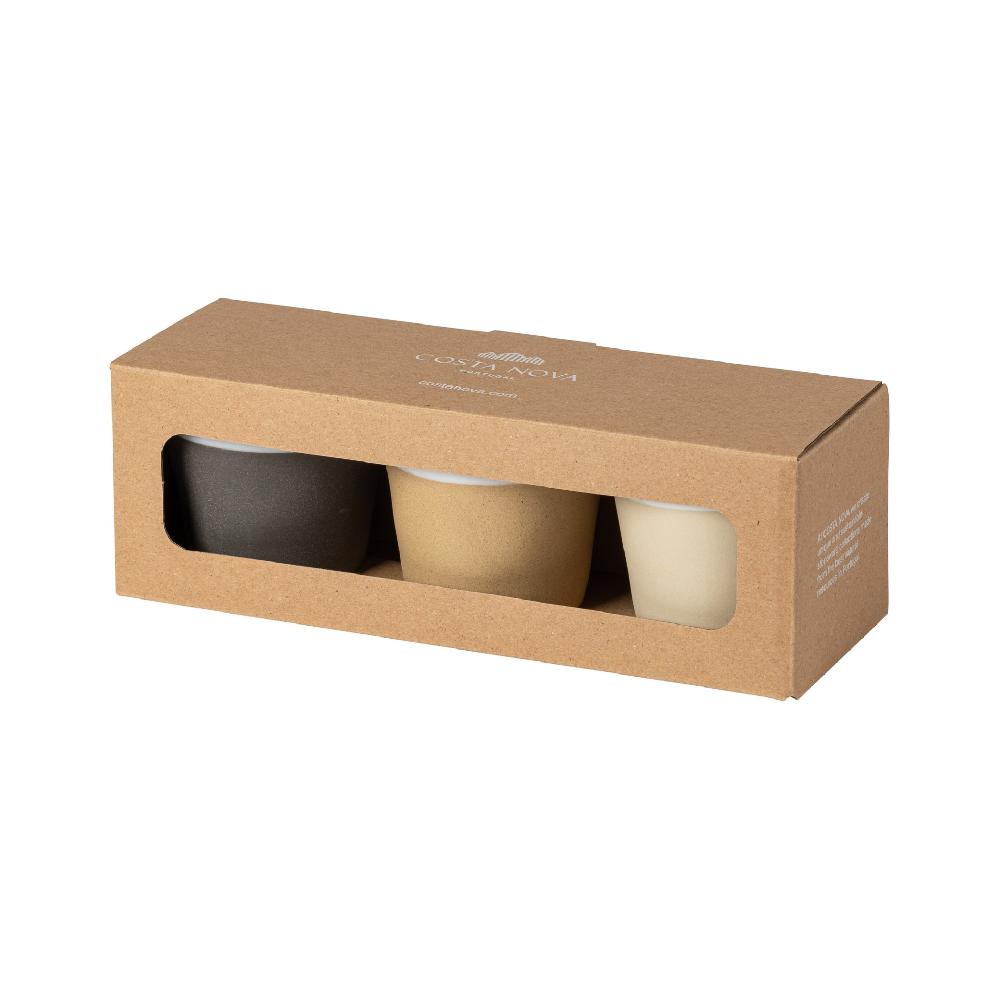 costa nova Gift Box 3 Espresso Cups Grespresso Nature