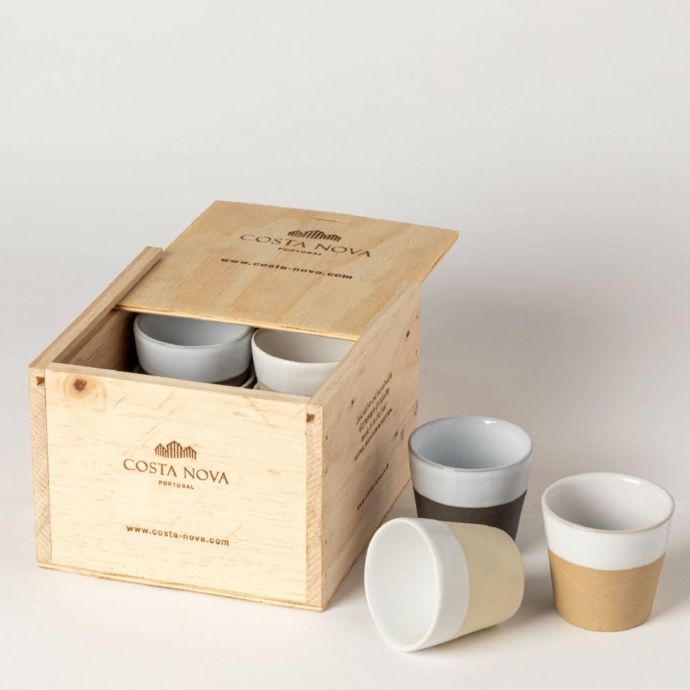 costa nova Gift Box 8 Espresso Cups Grespresso Nature