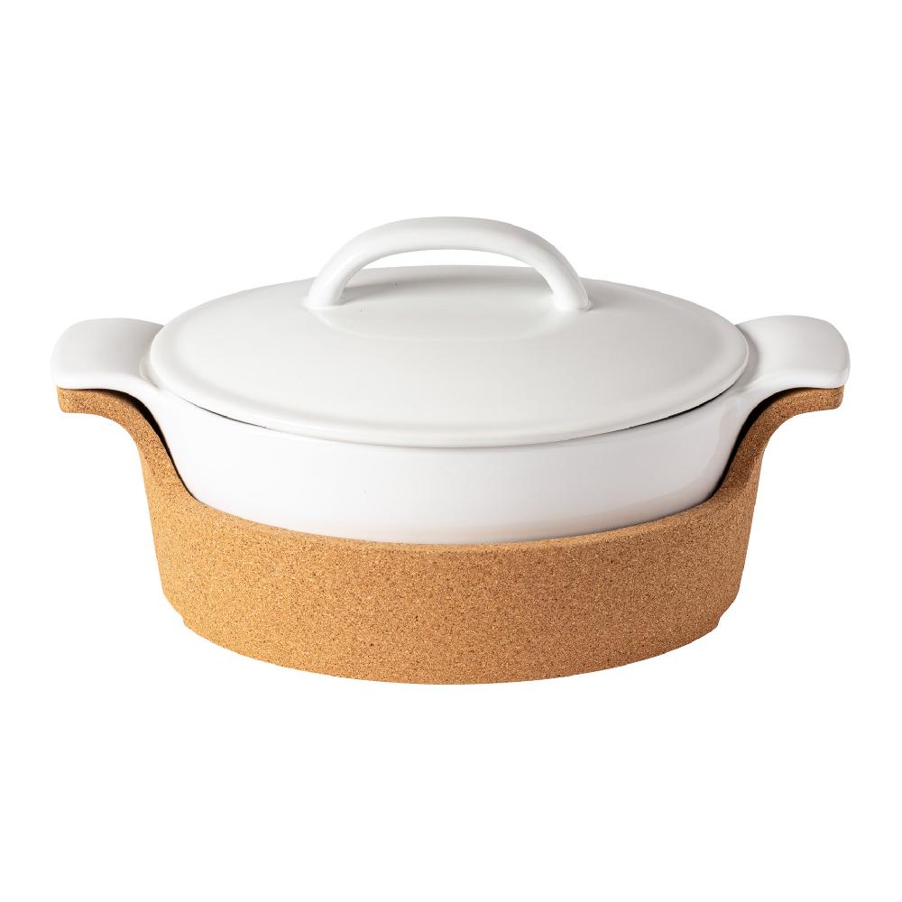 Costa Nova Gift Oval Covered Casserole With Cork Tray Ensemble Casafina By COSTA NOVA