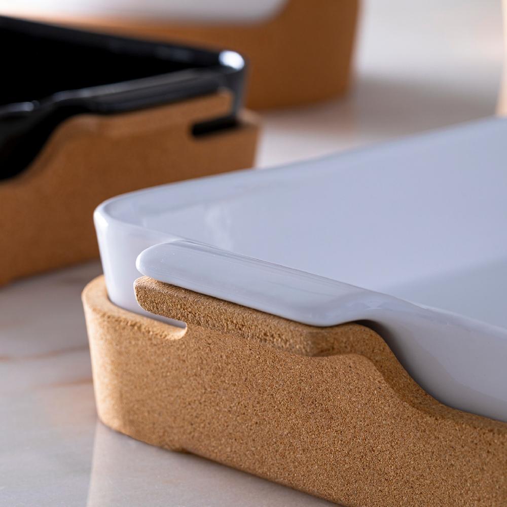 Costa Nova Gift Square Baker With Cork Tray Ensemble By Casafina