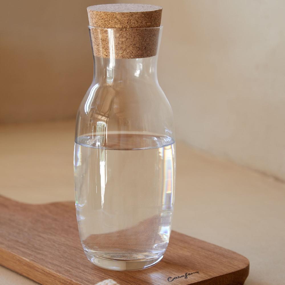 Costa Nova Glass Carafe With Cork Stopper Alegra Casafina By COSTA NOVA