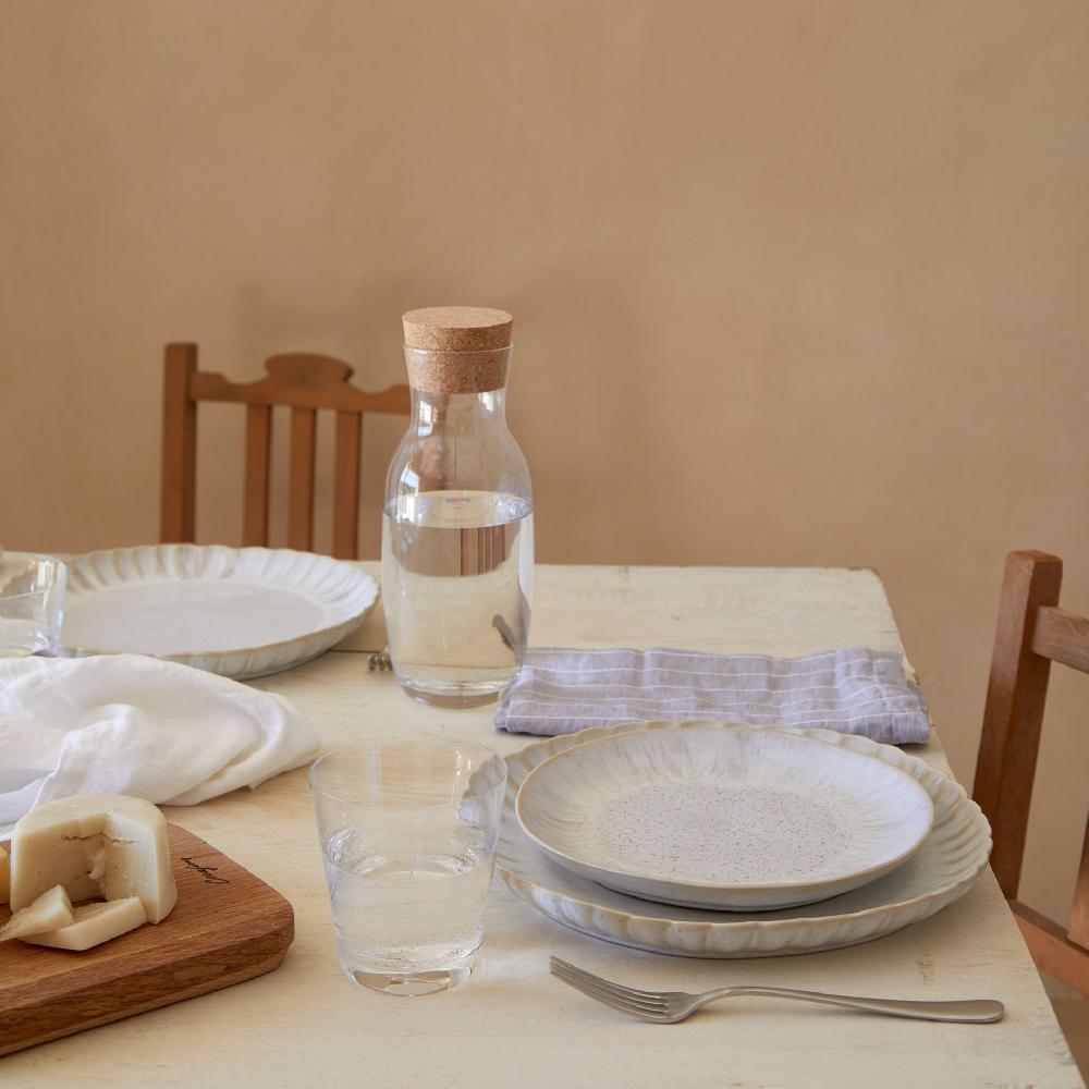 Costa Nova Glass Carafe With Cork Stopper Alegra Casafina By COSTA NOVA