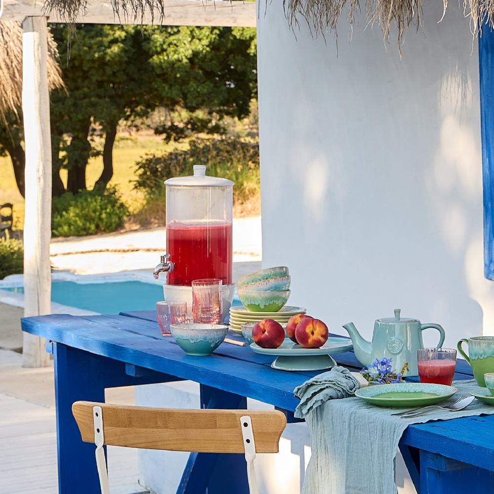 Costa Nova Glass Drink Dispenser With Stand Fontana Casafina By COSTA NOVA