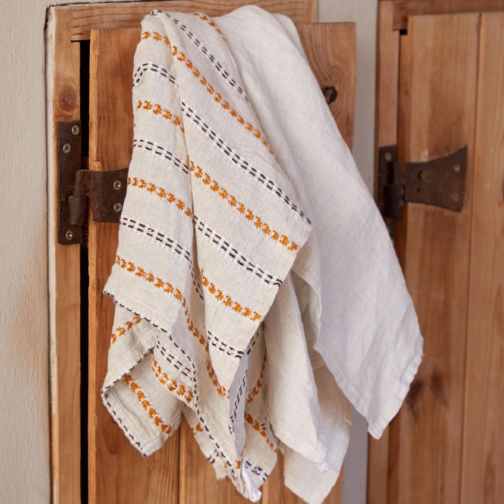 Costa Nova Kitchen Towel 100% Linen Carmela Casafina By COSTA NOVA