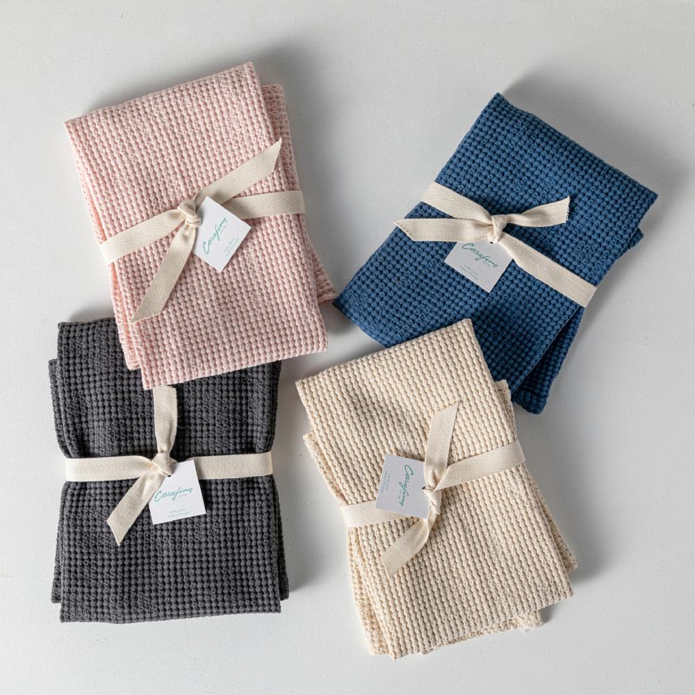 Costa Nova Kitchen Towel Micro Waffle Kitchen Towels - Osteria Casafina By COSTA NOVA