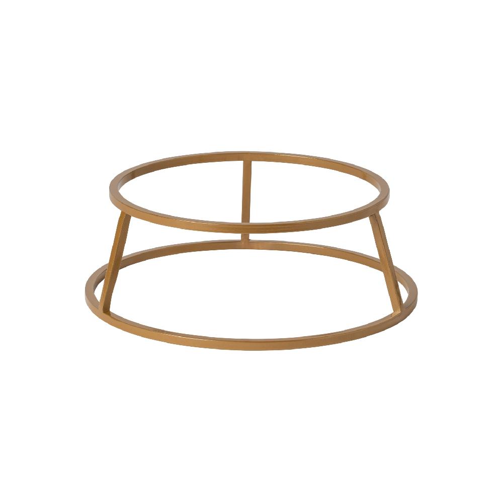 costa nova Low Metallic Round Riser Stacked Organic