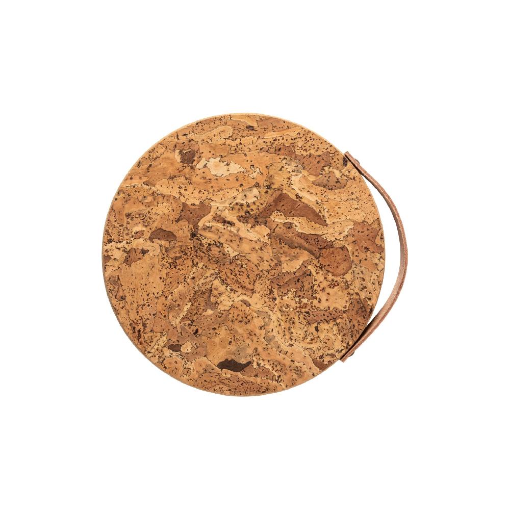 Costa Nova Mid Size Cork Trivet With Leather Handle Cork Casafina By COSTA NOVA
